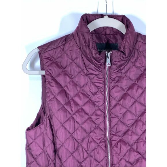 Banana Republic Women's Pockets Full Zip Quilted Puffer Small NWOT - Picture 2 of 6